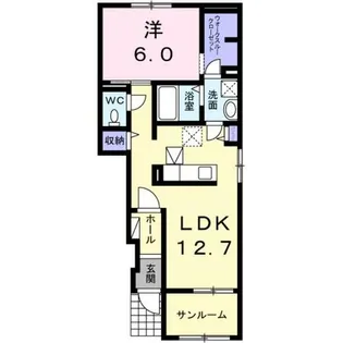 カーサ・デ・ピノ【1階】の間取り