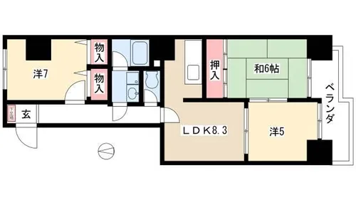 メゾン・ド・ラステア【501号室】の間取り