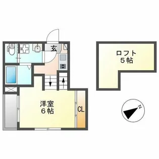 ブランドール【1階】の間取り