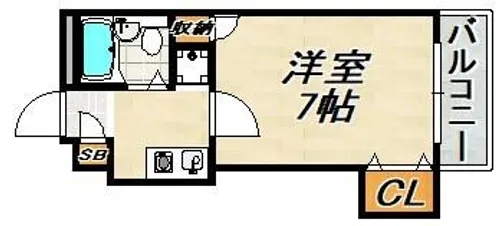 須磨パークアベニュー【2階】の間取り