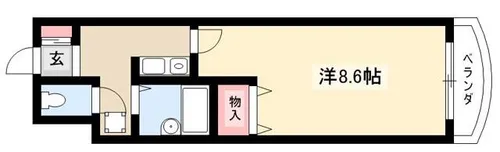 アーバンシティ栄生【5階】の間取り