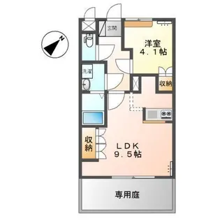 フローリィ・パルク・ヴィーブル【1階】の間取り