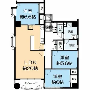 ピアグランデ順慶町【5階】の間取り