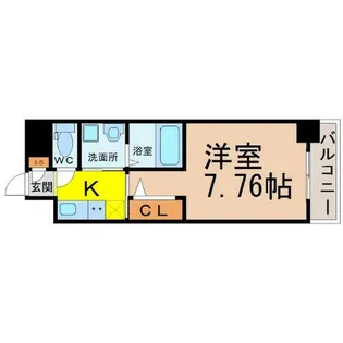 ArtizA東別院(アルティザ東別院)【9階】の間取り
