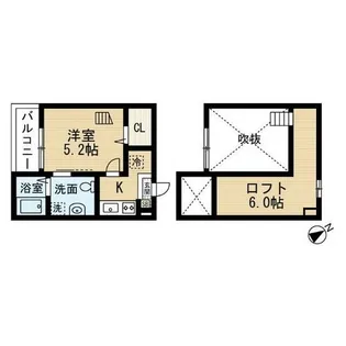 プレリュード左京山【2階】の間取り