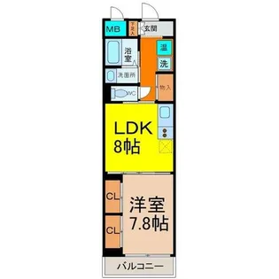 センチュリーパーク八熊【7階】の間取り