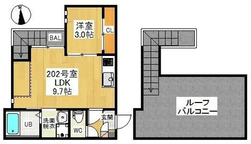 Grandtic sakurayama【2階】の間取り