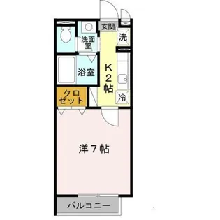 メゾン・ド・リュンヌ【1階】の間取り