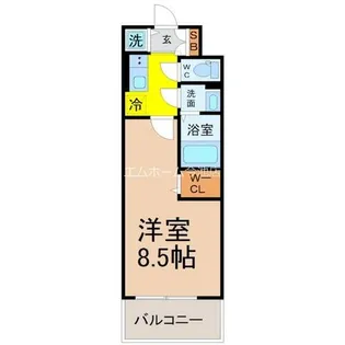 エスリード今池ルミナス【10階】の間取り