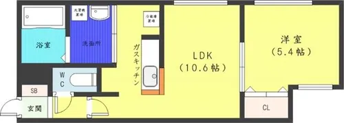 シティレジデンス南8条【3階】の間取り