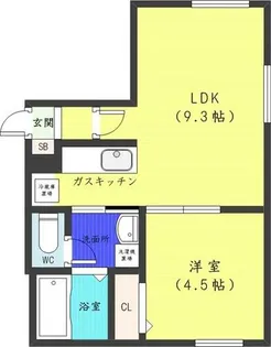 ル・ファール北円山【5階】の間取り