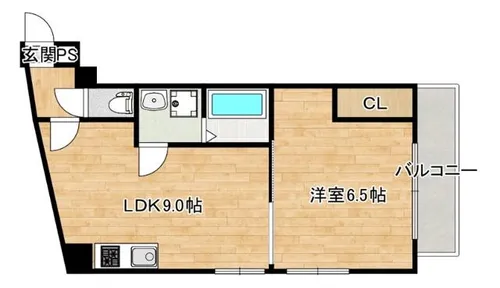 大阪府大阪市東淀川区下新庄6丁目【マンション】の間取り