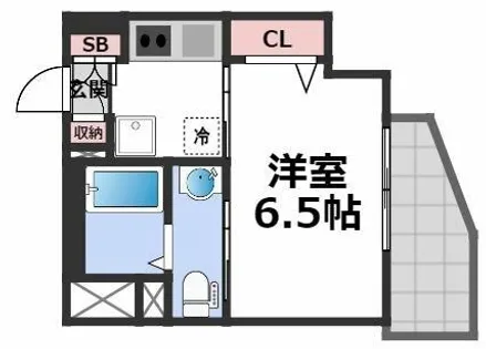 ワールドアイ大阪城EASTアドバンス【12階】の間取り