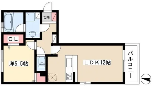 ル・ショコラ【303号室】の間取り