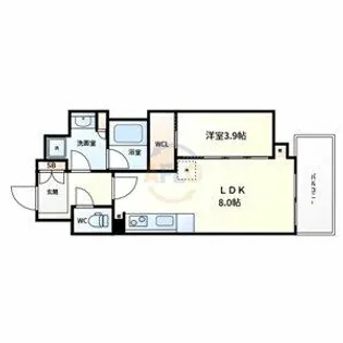 アーバネックス天満橋Front【9階】の間取り