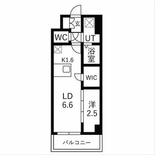 メイクスアート千種ウエスト【1103号室】の間取り