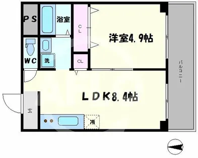 シティハイツサルキ【6階】の間取り
