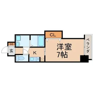 兵庫県西宮市高松町【マンション】の間取り