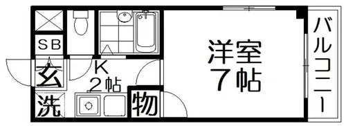 クリエイト香里園【2階】の間取り