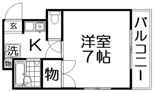 クリエイト香里園【2階】の間取り