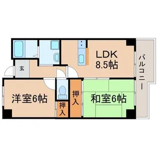 兵庫県尼崎市次屋3丁目【マンション】の間取り