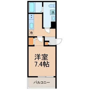 兵庫県尼崎市武庫之荘本町2丁目【アパート】の間取り