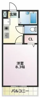 ミューズイン田原【206号室】の間取り