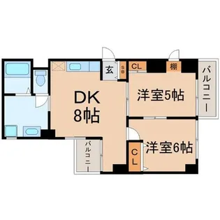 兵庫県尼崎市若王寺2丁目【マンション】の間取り
