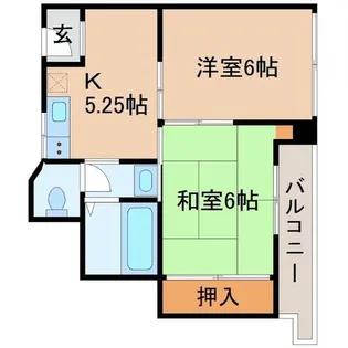 兵庫県尼崎市大島1丁目【マンション】の間取り