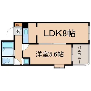 兵庫県尼崎市大庄中通3丁目【マンション】の間取り