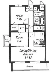 エスペーロ青山北【1階】の間取り