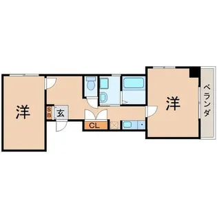 兵庫県尼崎市七松町3丁目【マンション】の間取り