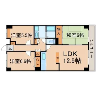 兵庫県尼崎市常吉1丁目【マンション】の間取り
