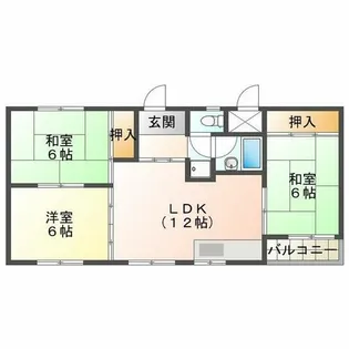 メゾンド上高丸【2階】の間取り