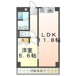高津橋マンション【3階】の間取り