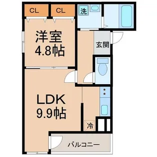 兵庫県尼崎市立花町2丁目【アパート】の間取り