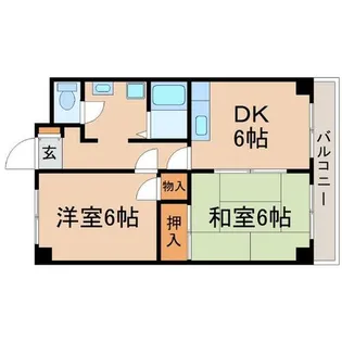 兵庫県尼崎市名神町1丁目【マンション】の間取り
