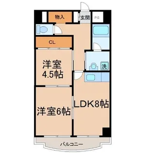 兵庫県尼崎市立花町1丁目【マンション】の間取り