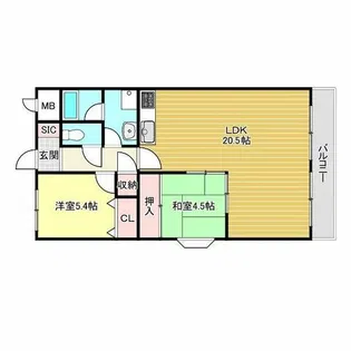 エミネンス今川【2階】の間取り