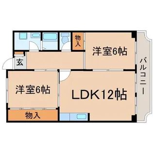 兵庫県尼崎市常吉2丁目【マンション】の間取り
