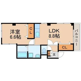 兵庫県尼崎市東七松町1丁目【マンション】の間取り