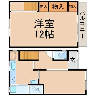 兵庫県尼崎市三反田町2丁目【一戸建】の間取り