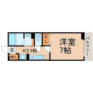 兵庫県尼崎市次屋2丁目【アパート】の間取り