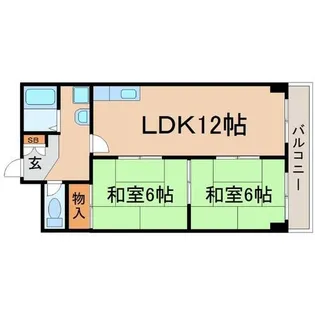 サンライズ南武庫之荘【5階】の間取り