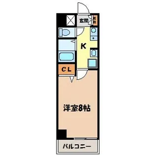 ベル名駅【8階】の間取り
