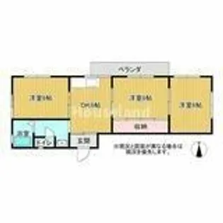 グランシエル秋月【1階】の間取り