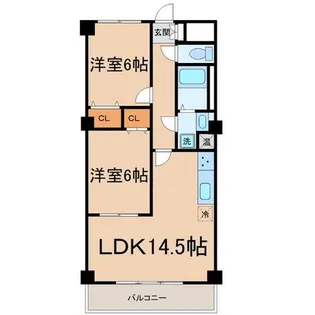 兵庫県尼崎市若王寺3丁目【マンション】の間取り