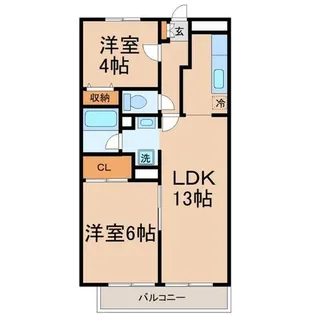 兵庫県尼崎市七松町2丁目【マンション】の間取り