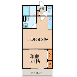 兵庫県尼崎市神田中通8丁目【アパート】の間取り