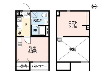 兵庫県尼崎市水堂町4丁目【アパート】の間取り